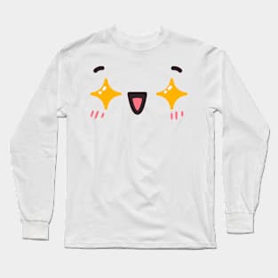 Kawaii Face Smile Long Sleeve T-Shirt